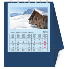 NOVOS Tischkalender Natura 2026 997045 1M/1S dunkelblau...