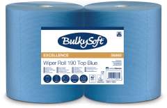 BULKYSOFT Putztuchrolle 3-lagig 38x36cm 26261 blau 2 Rollen