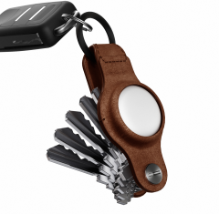 KEYSMART Air Genuine Leather Compact KS040-BRN-LEA Key...