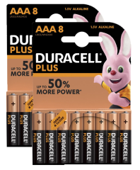DURACELL Batterie Plus Power MN2400 AAA, LR03, 1.5V 16...