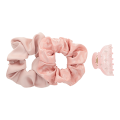 TRISA Fashion Haarklammer mit Strass & Scrunchie rosa...