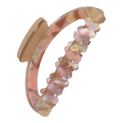 TRISA Fashion Haarklemme Strass Braun meliert