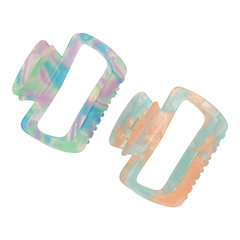 TRISA Fashion Marmoierte Haarklammer, multicolour 2 Stk.