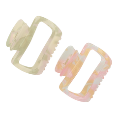 TRISA Fashion Marmoierte Haarklammer, multicolour pastell