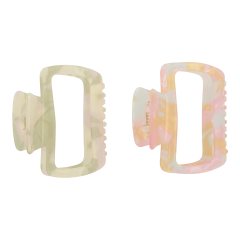 TRISA Fashion Marmoierte Haarklammer, multicolour pastell