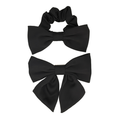 TRISA Fashion Maschen Set Scrunchie & Clip schwarz 2...