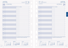 BRUNNEN Timer Einlage 2026 1079001006 1T/1S DE A5
