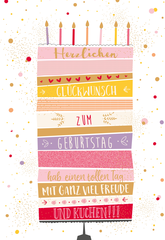 ABC Geburtstagskarte A4 53943 Torte