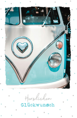 ABC Geburtstagskarte B6 52264 Bus mit Herz