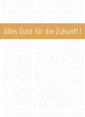 ABC Abschiedskarte A4 54021 Goldband