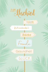 ABC Abschiedskarte B6 52303 Wegweiser