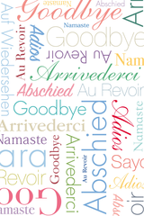 ABC Abschiedskarte B6 52179 Abschied mehrsprachig