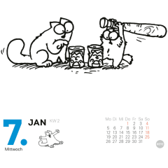 HEYE Abreisskal. Simons Katze 2026 23016+26 1T/1S DE 11x14cm