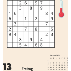 DUMONT Sudoku mittel-schwierig 2026 260714 DE 11.8x15.9cm