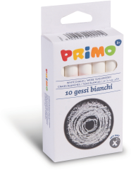 PRIMO Kreide rund 011GB10R weiss,rund staubfrei 10...