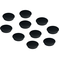 FRANKEN Haftmagnete 24mm HM20 10 schwarz 10 Stück