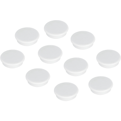 FRANKEN Haftmagnete 24mm HM20 09 weiss 10 Stück