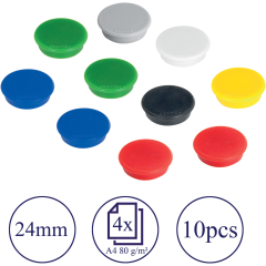 FRANKEN Haftmagnete 24mm HM20 99 sortiert 10 Stück
