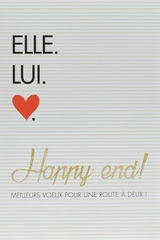 GOLDBEK Hochzeitskarte FR B6 8443 Tandem