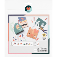 FOLIA Adventskalender 9389 Santa & Friends
