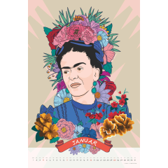 DUMONT Bildkalender 2026 260820 Frida Kahlo 33x49.5cm