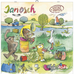ALPHA EDITION Bildkalender 2026 160580 Janosch ML 30x30cm