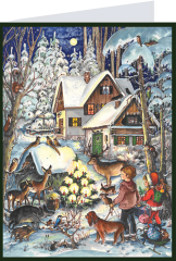 SELLMER Adventskalender 400 409 Winter bei den Tieren A6