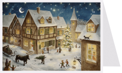 SELLMER Adventskalender 400 40146 Weihnachtsabend im Dorf A6