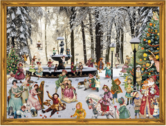SELLMER Adventskalender 26.5x 35.5cm 70155 Verschneiter...