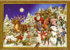 SELLMER Adventskalender RS771 Rentiere 35,5x26,5cm