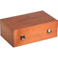 CROWNINGS Bio-Tee Holzbox leer 106367 für 9 Sorten