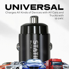 STATIK Dual Car Charger USB-A-C PUP-0250 BlitzCharge 45W