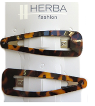 Herba FHH.Clips, braun, 2 Stk., 7 cm