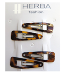 Herba FHH.Clips, braun, 4 Stk., 3 cm
