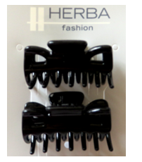 Herba FHH.Klammer, schwarz, 2 Stk., 3.8 cm