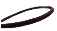 Herba FHH.Haarreifen Stoff, braun, 0.7 cm