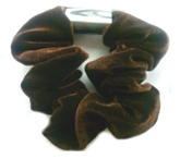 FHH.Scunci samt, braun, Ø 11 cm