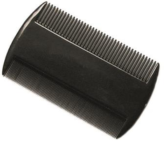 Herba Staub-/Lauskamm, Hartgummi, schwarz, 9 cm