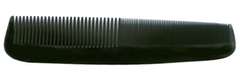 Taschenkamm, handgesägt, Kunststoff, schwarz, 13 cm