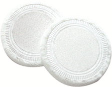 Herba Puderquasten, rund, weiss, 2 Stk.