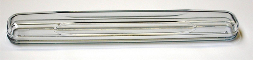 Herba Zahnbrstenkcher transparent, mit Silberrand, 20 cm