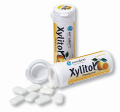 Miradent Xylitol Frucht Zahnpflegekaugummi, Dose à...