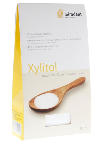Miradent Xylitol Pulver, 350 g, 87 Einzelportionen (Teelffel)