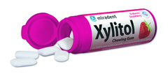 Miradent.Xylitol Kids Zahnpflegekaugummi Erdbeere, 30 St