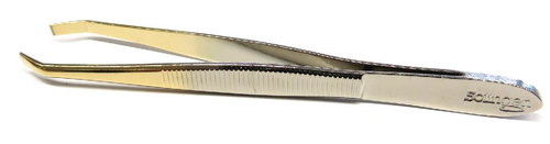 Herba Pinzette gebogen, vernickelt