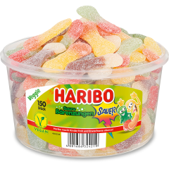 HARIBO Saure Bärenzungen 126030 Dose 1350g, 150 Stk.
