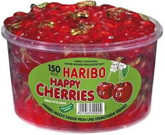 HARIBO Happy Cherries 60461 Dose 1200g, 150 Stk.