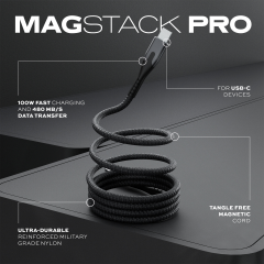 STATIK MagStack Pro,Magnetic Cable PUP-0550-1FT-CC USB-C...