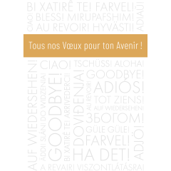 ABC Abschiedskarte FR A4 53401 Gold Text