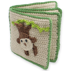 Hardicraft Häkelset Buch Dschungel, 12 x 12 cm,...